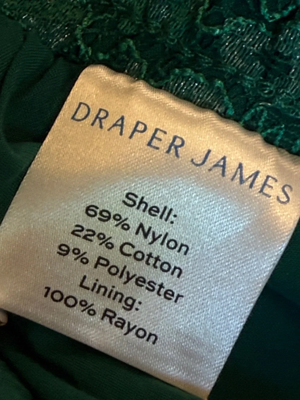 Draper James Lace Ankle Pants | Teal | Size Medium | Dressy Pull-On - Picture 11 of 11